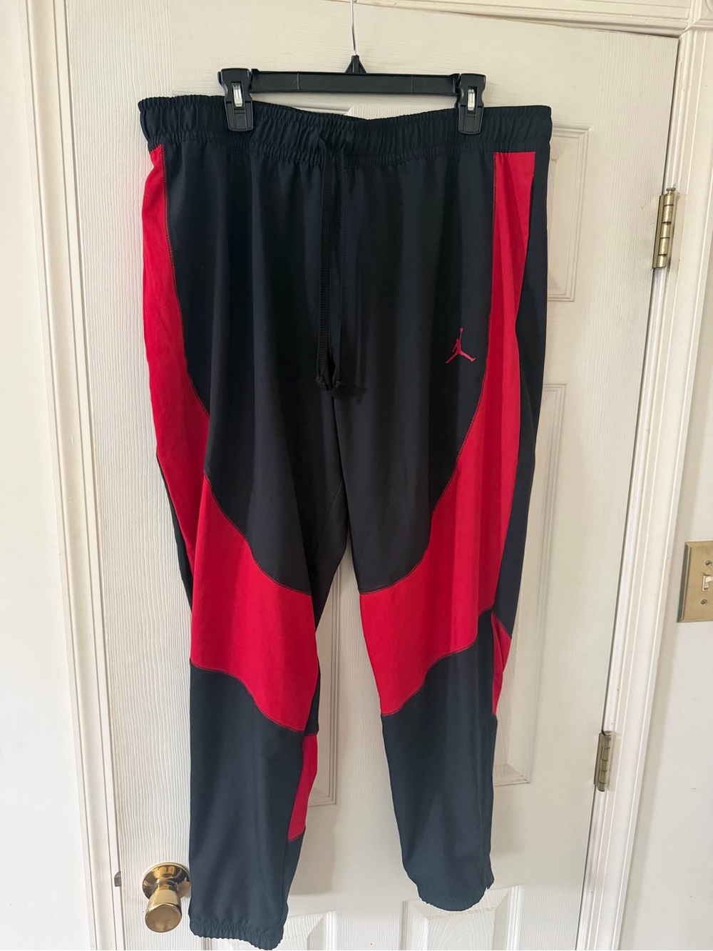 Jordan Black and Red Men's Training Joggers
